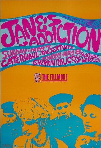 Jane's Addiction Vintage Concert Poster from Fillmore Auditorium