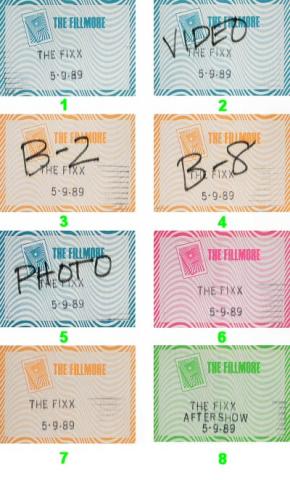 The Fixx Backstage Pass