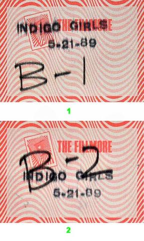 Indigo Girls Backstage Pass