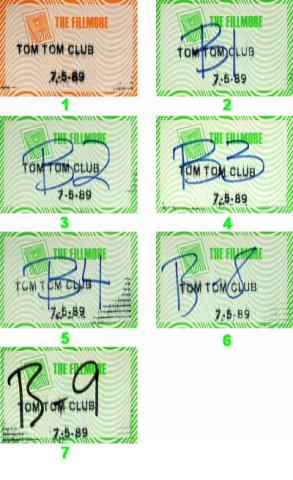 Tom Tom Club Backstage Pass