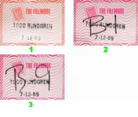 Todd Rundgren Backstage Pass