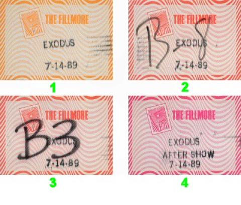 Exodus Backstage Pass