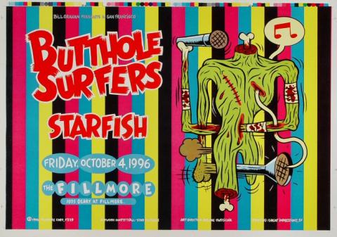 BUTTHOLE SURFERS / 特大ポスター 1993 BUTTHOLE SURFERS POSTER – JERKS™