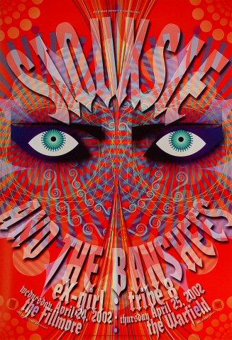 Siouxsie & the Banshees Vintage Concert Poster from Fillmore