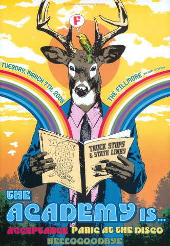 The Academy is... Acceptance Panic At The Disco Hellogoodbye Poster