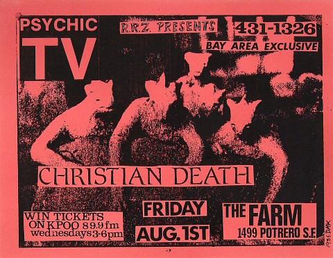 Psychic TV Handbill