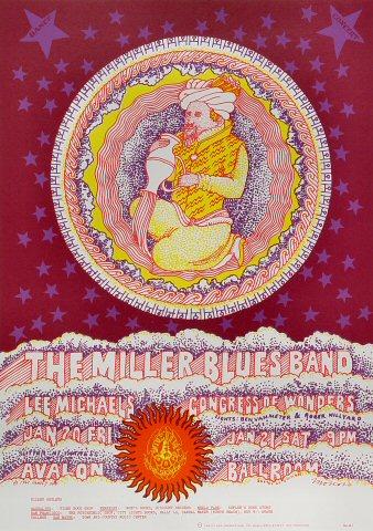 The Steve Miller Blues Band Vintage Concert Poster from Avalon