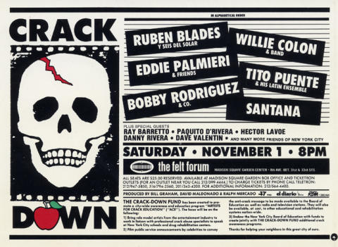 Crack Down Benefit Handbill