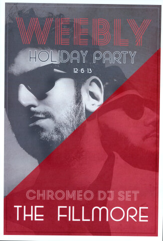 Chromeo DJ Set Poster