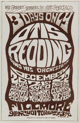 Otis Redding & His Orchestra Handbill