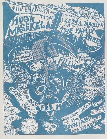Hugh Masekela Handbill