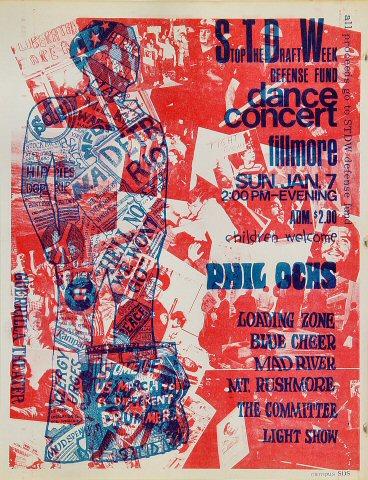 Benefit for "Stop the Draft" Week Handbill