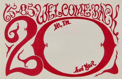 A Night At The Fillmore Backstage Pass