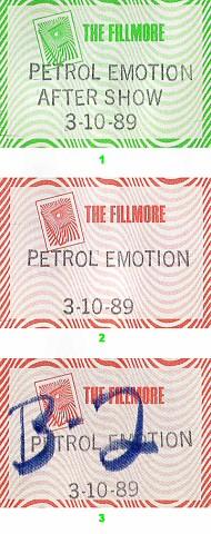 That Petrol Emotion Backstage Pass