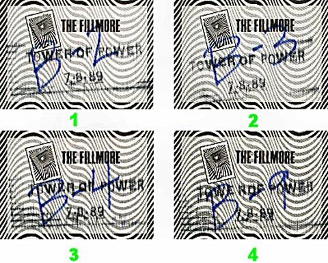 Tower of Power Backstage Pass