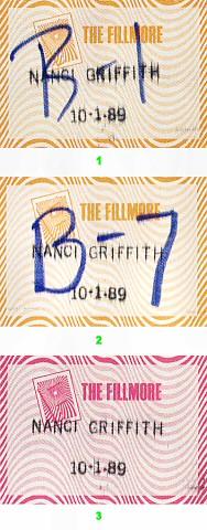 Nanci Griffith Backstage Pass