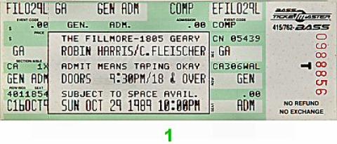 Robin Harris Vintage Ticket