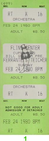 Ferrante and Teicher Vintage Ticket