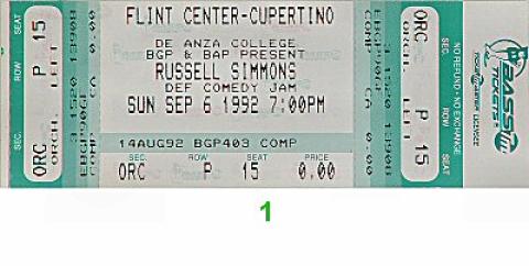 Kid Capri Vintage Ticket