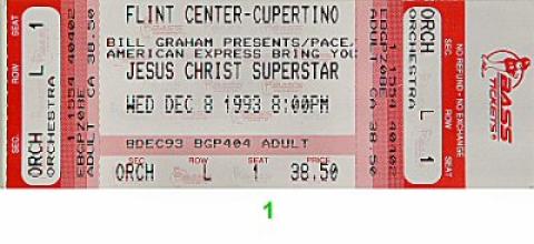 Jesus Christ Superstar Vintage Ticket