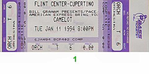 Camelot Vintage Ticket