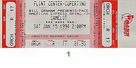 Camelot Vintage Ticket