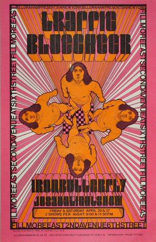 Traffic Vintage Concert Poster from Fillmore East, Apr 26, 1968 at