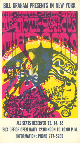 アート・デザイン・音楽 The  Book Of Posters The Doors Vintage Concert Poster from Fillmore East, Mar 22, 1968