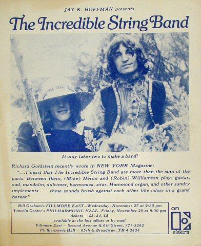 The Incredible String Band Handbill