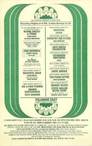 Blood, Sweat & Tears Handbill