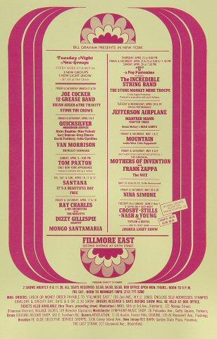 Joe Cocker & The Grease Band Handbill