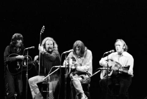 Crosby, Stills, Nash & Young Fine Art Print