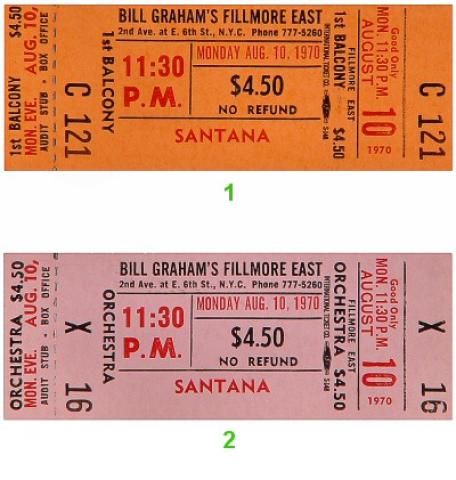 Santana Vintage Ticket