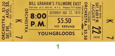 The Youngbloods Vintage Ticket