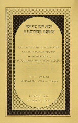 Rock Relics Auction Program