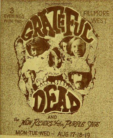 Grateful Dead Handbill