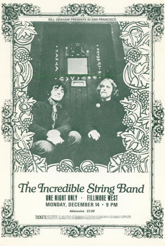 The Incredible String Band Handbill