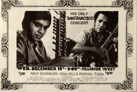 Ravi Shankar Handbill