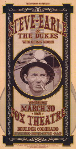 Steve Earle & the Dukes Poster