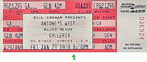 Albert Collins Vintage Ticket