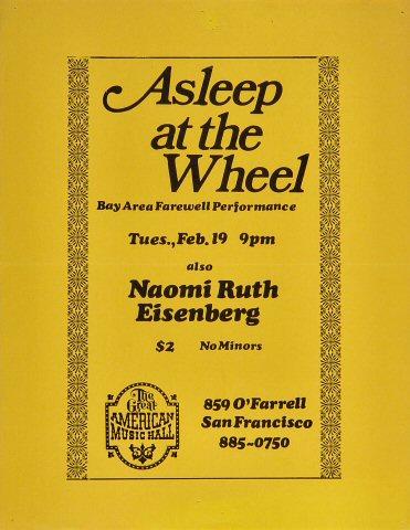 Asleep at the Wheel Handbill