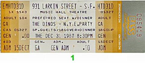 The Dinos Vintage Ticket