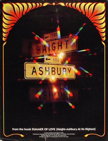 Haight Ashbury Street Sign Poster