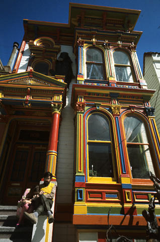 Haight Ashbury Victorian House Fine Art Print