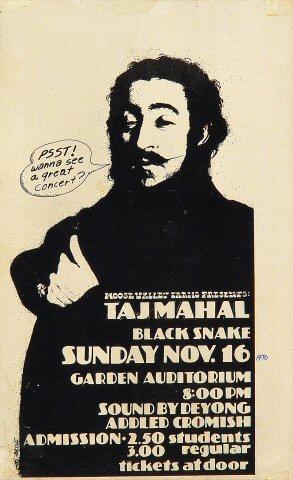 Taj Mahal Handbill