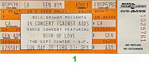 Book of Love Vintage Ticket