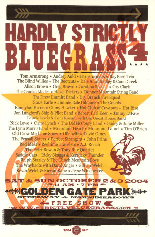 Hardly Strictly Bluegrass Festival Silkscreen