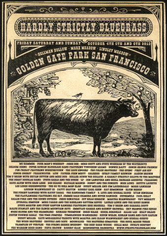 Hardly Strictly Bluegrass Festival Poster