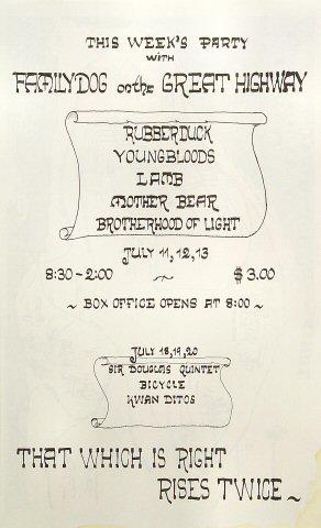 Rubber Duck Handbill