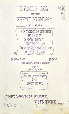 The Sir Douglas Quintet Handbill